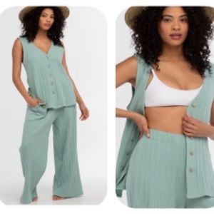 NWT Free People Beach Dana Set April Mist size medium